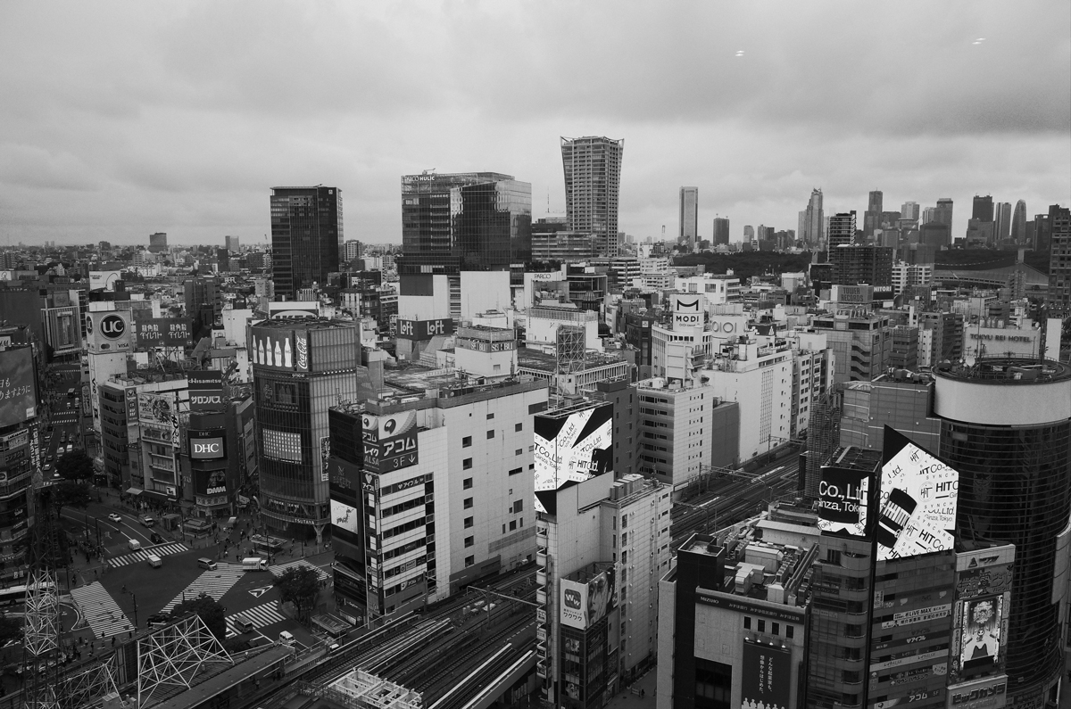 Cityscape of Shibuya in Tokyo, Japan.