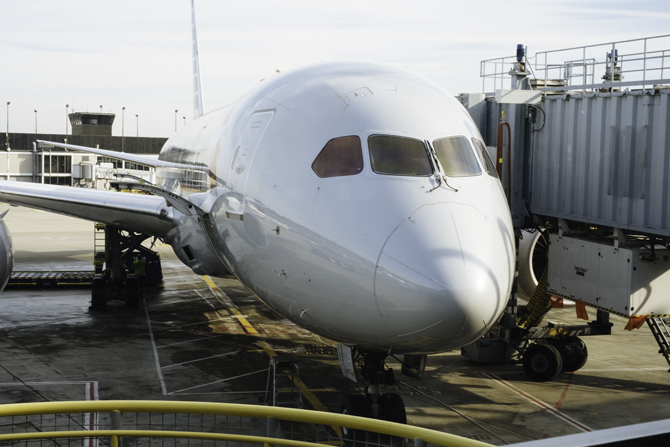 Boeing 787 Dreamliner in ORD.