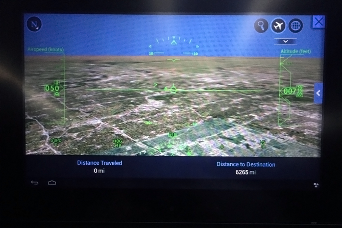 Boeing 787 Dreamliner Flight Map.