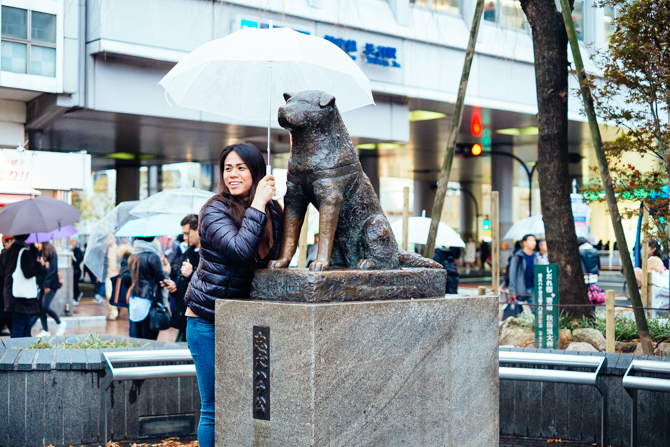 Hachikō Memorial Statue.